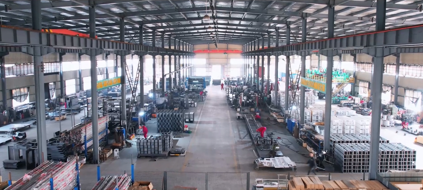 YuZhong steel processing workshop overlook display